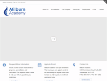 Tablet Screenshot of milburnacademy.org